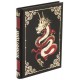 Книга "Конфуций, афоризмы мудрости" в кожаном переплете ручной работы с рельефным цветным и глубоким блинтовым тиснением
