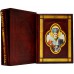 Издание "Иконы святых воинов в 2-х томах" в кожаном переплете ручной работы в футляре